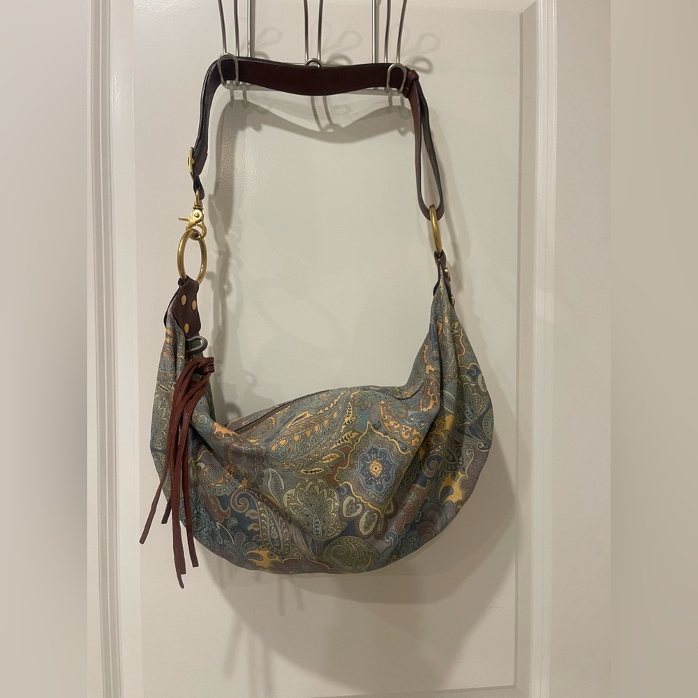 JOHNNY WAS ITALIAN LEATHER  BAG